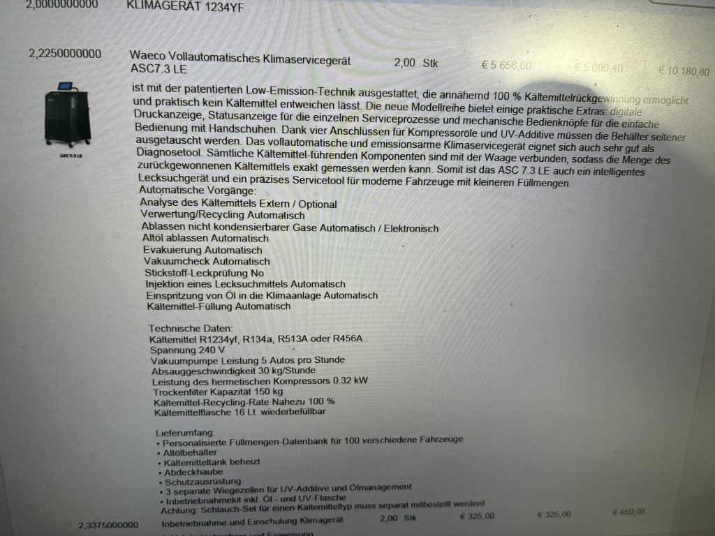 Waeco Vollautomatisches Klimagerät ASC7.3 LE (1)